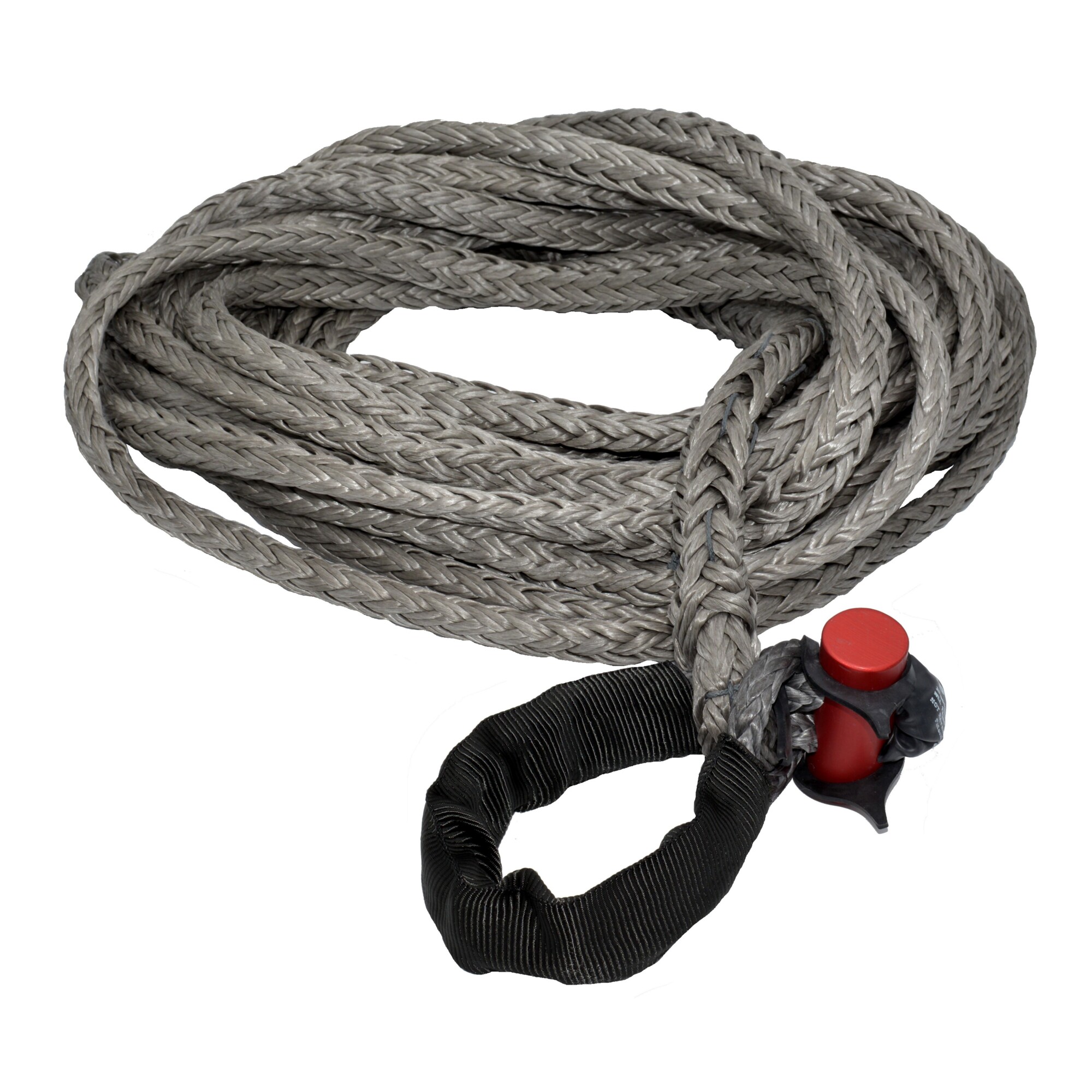 LockJaw, Synthetic Winch Rope Line w/Shackle, Max. Capacity 39498 lb, Length 50 ft, Diameter 9/16 in, Model# 20-0563050